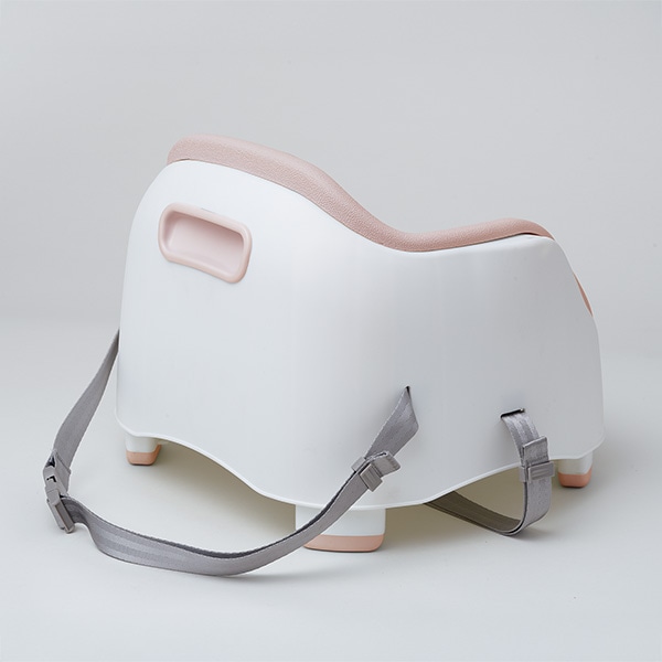 高さ調整ブースターチェア（ピーチピンク）