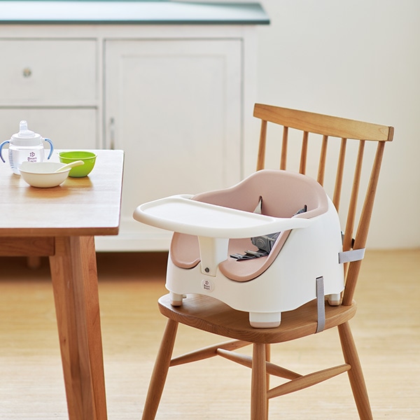 高さ調整ブースターチェア（ピーチピンク）