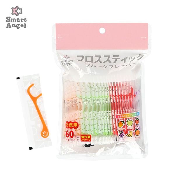 フロススティック フルーツフレーバー 60本入り