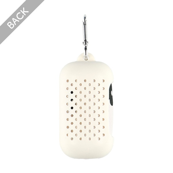 シリコンケース付きクールタオル（モノクロフラワー）