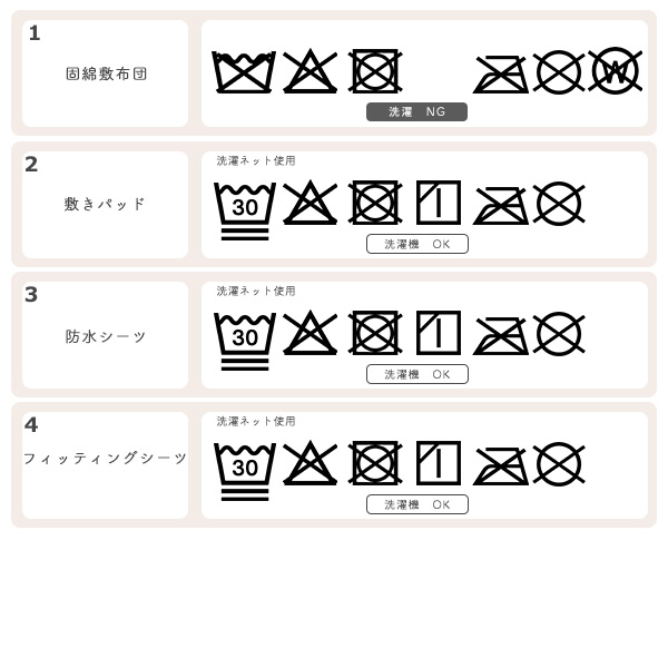 ミニサイズベビー敷布団4点セット（アニマル）