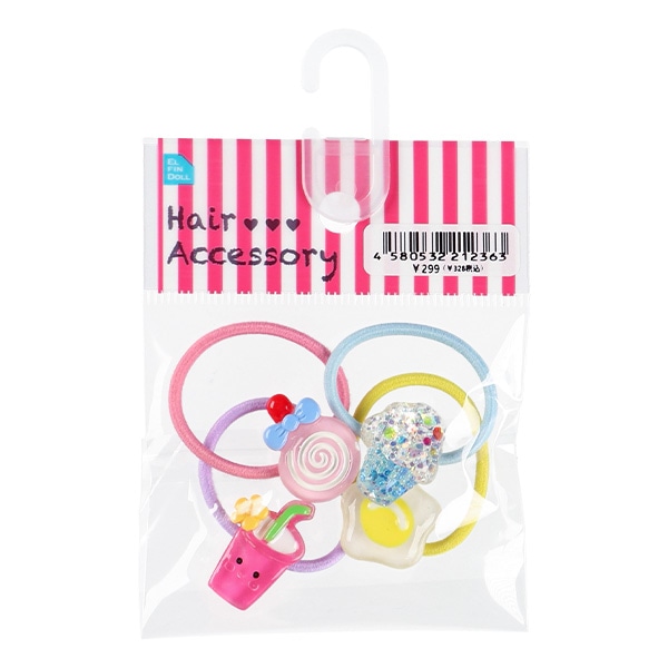 ヘアゴム4点セット（スイーツMIX） | 西松屋オンラインストア