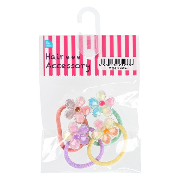 ヘアゴム4点セット（カラフル花） | 西松屋オンラインストア