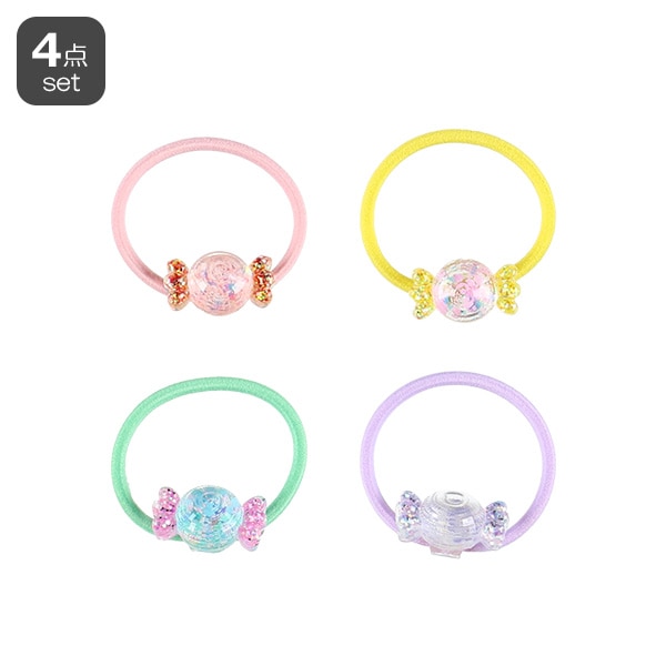 ヘアゴム4点セット（キャンディ小） | 西松屋オンラインストア