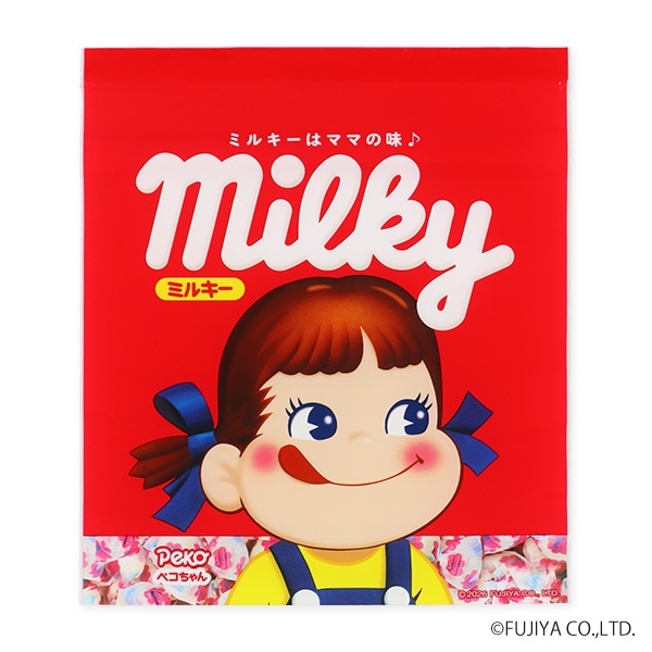 ジップバッグ Lサイズ 10枚（ペコちゃん）