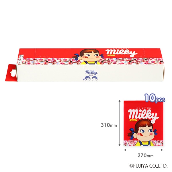 ジップバッグ Lサイズ 10枚（ペコちゃん）