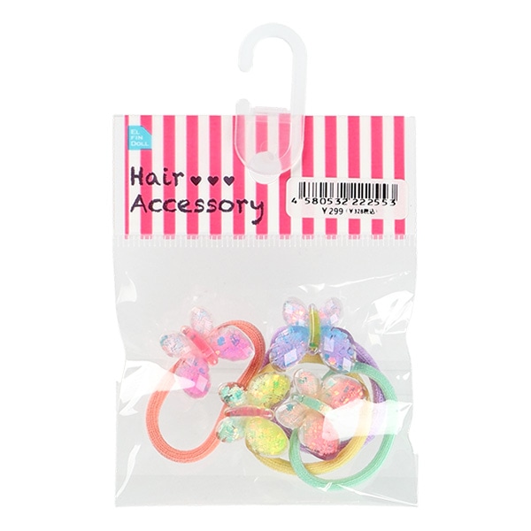 ヘアゴム4点セット（バタフライ）