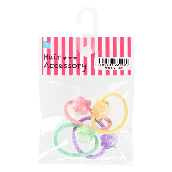 ヘアゴム4点セット（スター）
