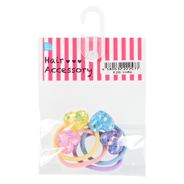 ヘアゴム4点セット（ハート）