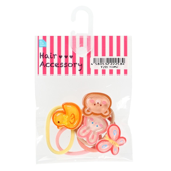 ヘアゴム4点セット（アニマル）