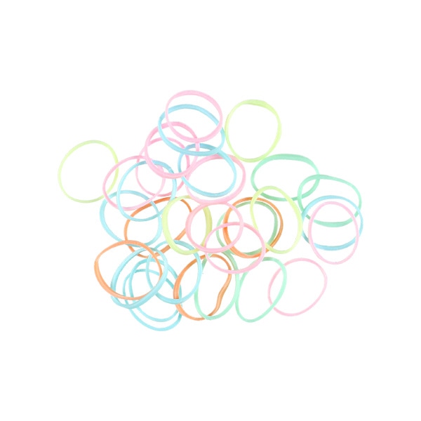 ポーチ付きヘアゴム（ミルキーマットミックス）