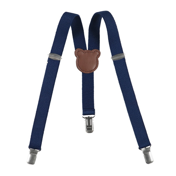 サスペンダー 20mm（くま・ネイビー）