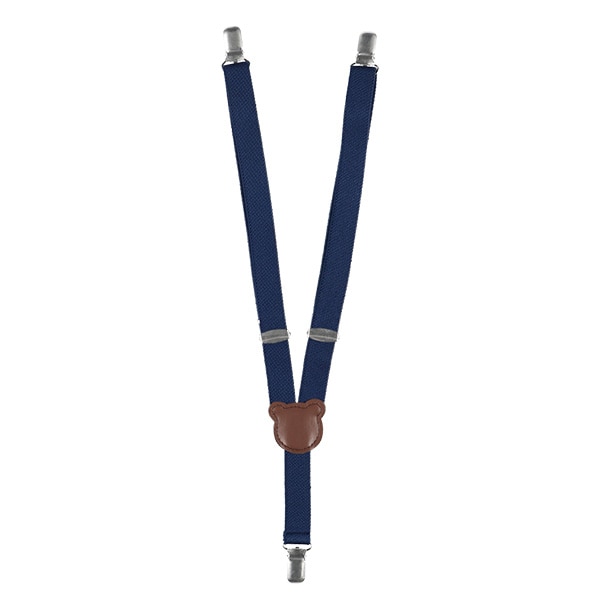 サスペンダー 20mm（くま・ネイビー）