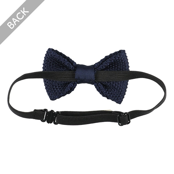 ニット蝶ネクタイ（ネイビー）