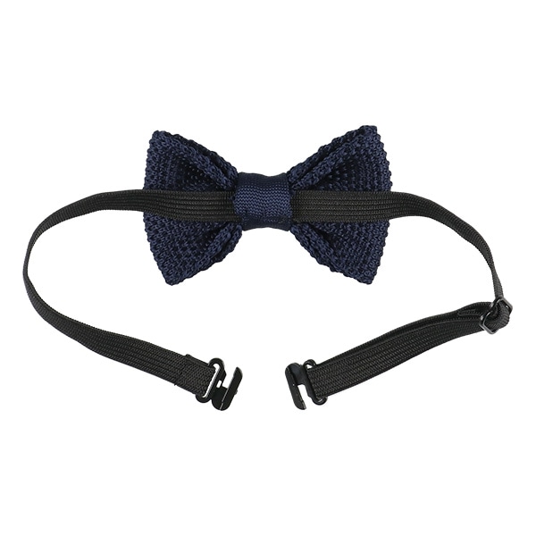 ニット蝶ネクタイ（ネイビー）