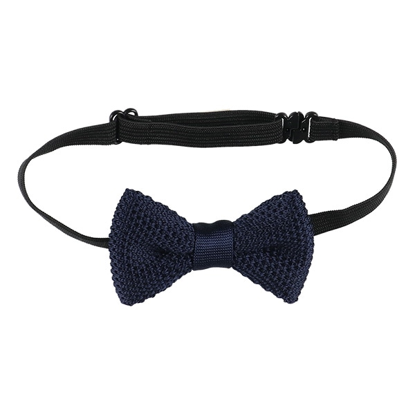 ニット蝶ネクタイ（ネイビー）