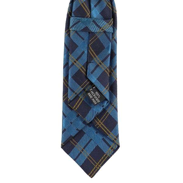 ネクタイ（チェック・ブルー）