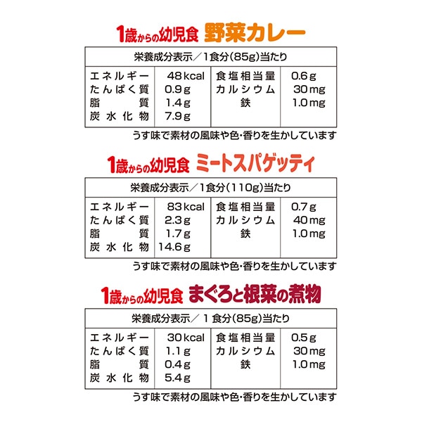 グリコ）1歳からの幼児食 おすすめアソート6袋パック（3種×2袋）