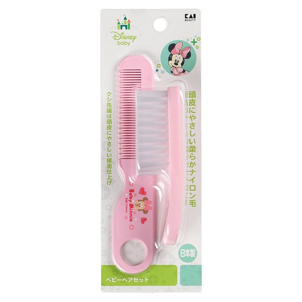 貝印）ベビー用ヘアセット（ミニーマウス）