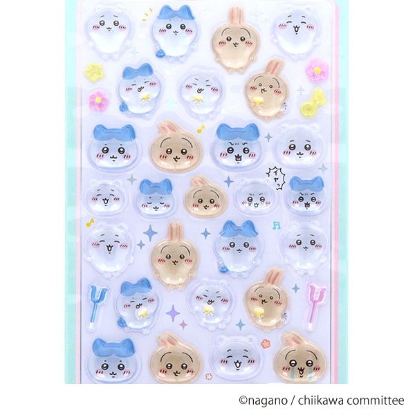 サンスター文具）ドロップシール（ちいかわ・ハチワレ・うさぎ）