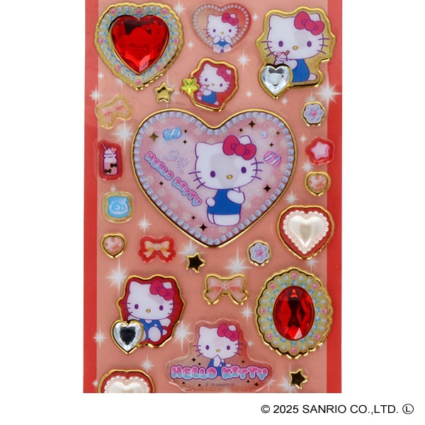 サンスター文具）キラキラジュエルシール（ハローキティ）