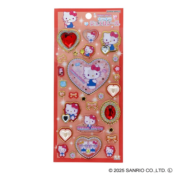 サンスター文具）キラキラジュエルシール（ハローキティ）
