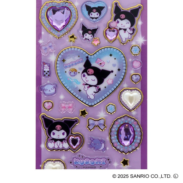 サンスター文具）キラキラジュエルシール（クロミ）