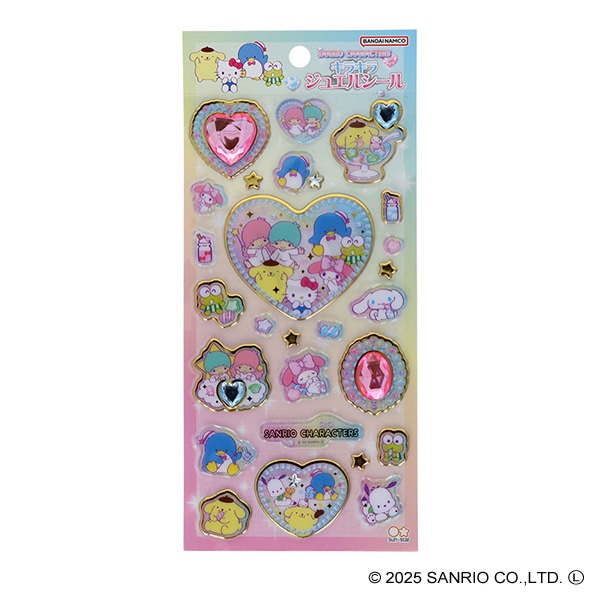 サンスター文具）キラキラジュエルシール（サンリオキャラクターズ）