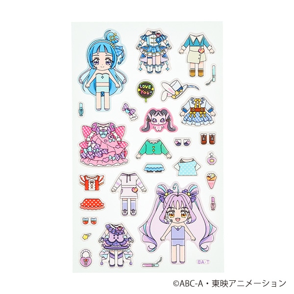 サンスター文具）変身きせかえシール（キミとアイドルプリキュア・ブルー）
