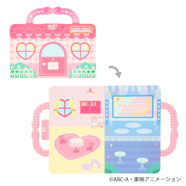 サンスター文具）あそびシールバッグ（キミとアイドルプリキュア）