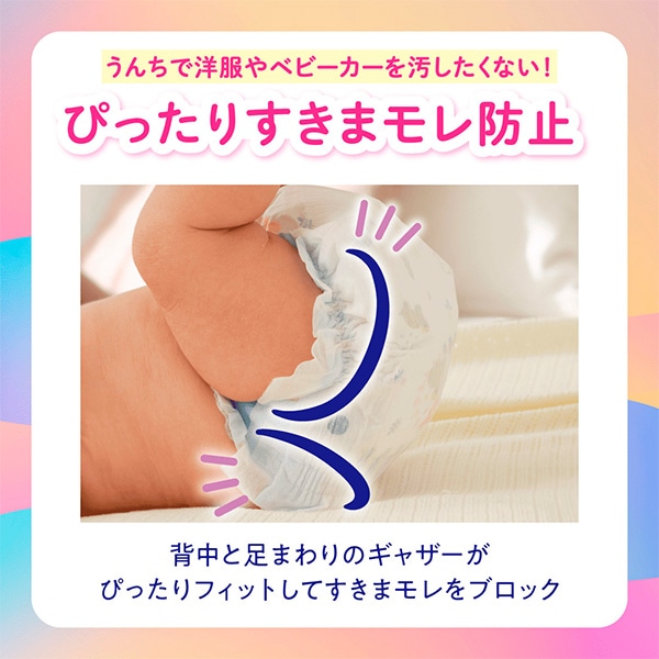 GOON）グーン ゆるうんちモレ0へ テープM（6～11kg）256枚（64枚×4パック）大容量