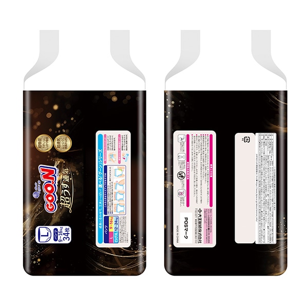 GOON）グーン 超うす通気 パンツL（9～16kg）102枚（34枚×3パック）