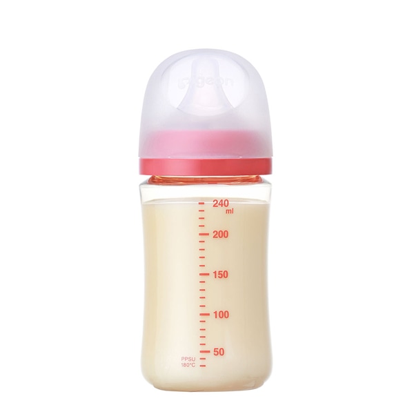 Pigeon）母乳実感 プラスチック製哺乳びん 240ml（BEAR）