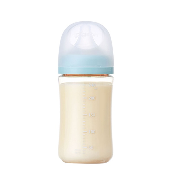Pigeon）母乳実感 プラスチック製哺乳びん 240ml（FLOWER）