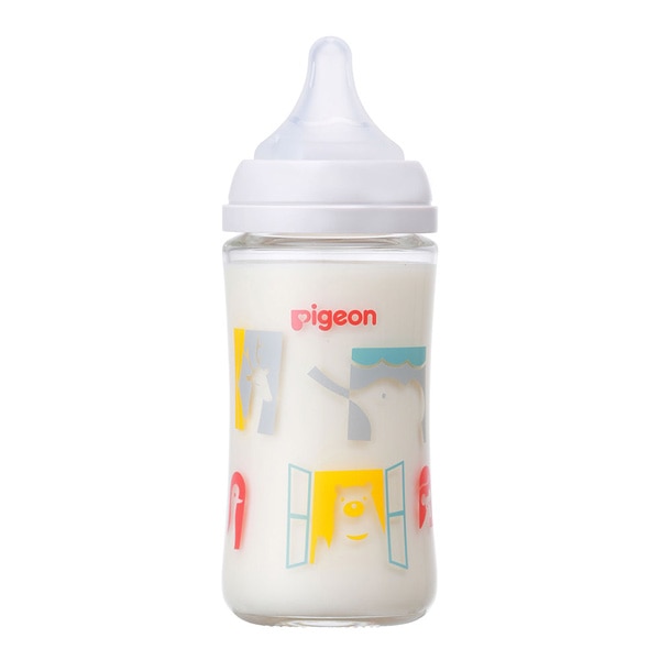 Pigeon）母乳実感 耐熱ガラス製哺乳びん 240ml（ZOO）