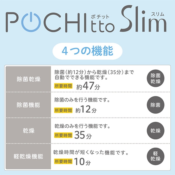 Pigeon）哺乳びんスチーム除菌・乾燥器 ポチットスリム