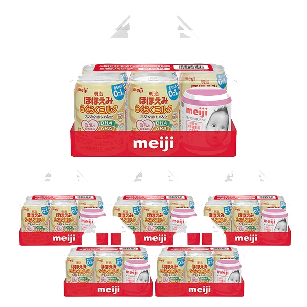 明治）ほほえみ らくらくミルク 7200ml（240ml×30缶）チューボ付き