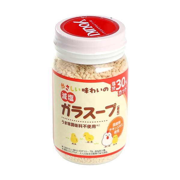 ユウキ食品）やさしい味わいの減塩ガラスープ 顆粒 120g