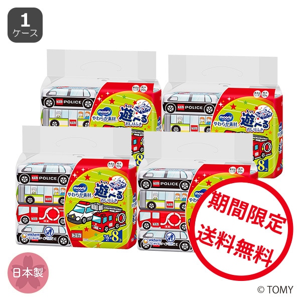 moony）ムーニーおしりふき やわらか素材 2432枚（76枚×32個）（トミカ）