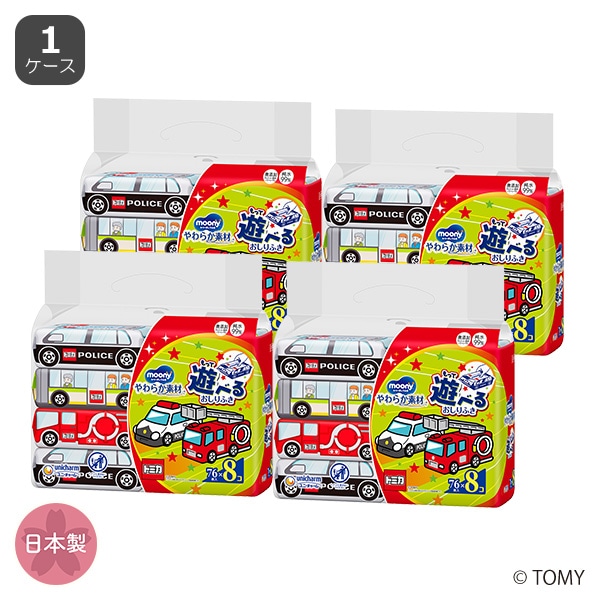 moony）ムーニーおしりふき やわらか素材 2432枚（76枚×32個）（トミカ）