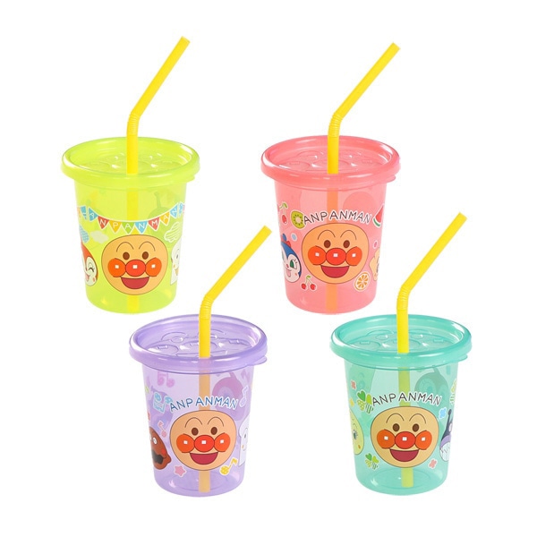 ストローカップ 4個セット（アンパンマン）