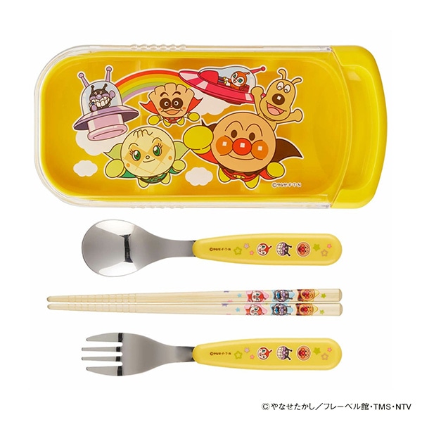 レック）抗菌スライド3点セット イエロー（アンパンマン）