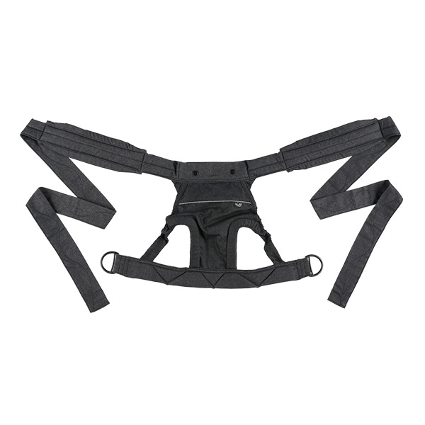 ラッキー工業）家事に役立つ おんぶひも（デニムブラック）（4ヶ月頃～24ヶ月まで）