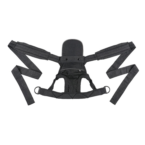 ラッキー工業）家事に役立つ おんぶひも（デニムブラック）（4ヶ月頃～24ヶ月まで）