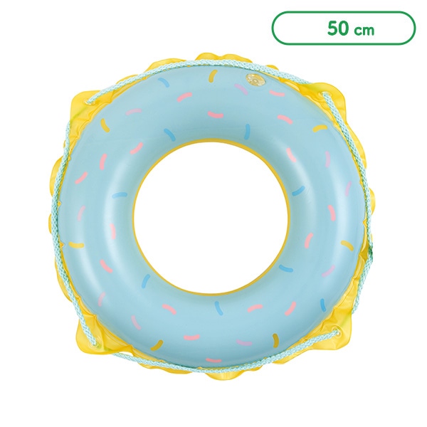 ロープ付き浮き輪 50cm（ドーナツチョコミント）