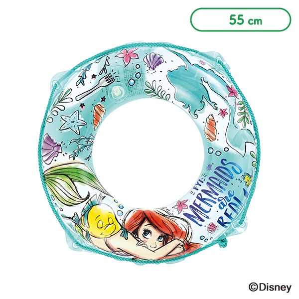 ロープ付き浮き輪 55cm（リトル・マーメイド）