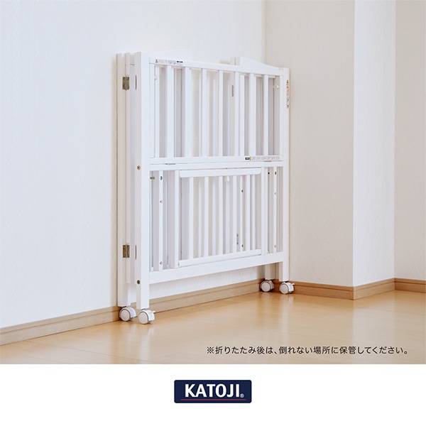 KATOJI）ミニベッド 折りたたみ（ホワイト）＜カトージ＞