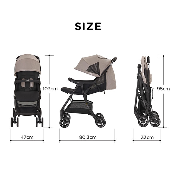 Joie）ベビーカー エアスキップ ライト（シェール）