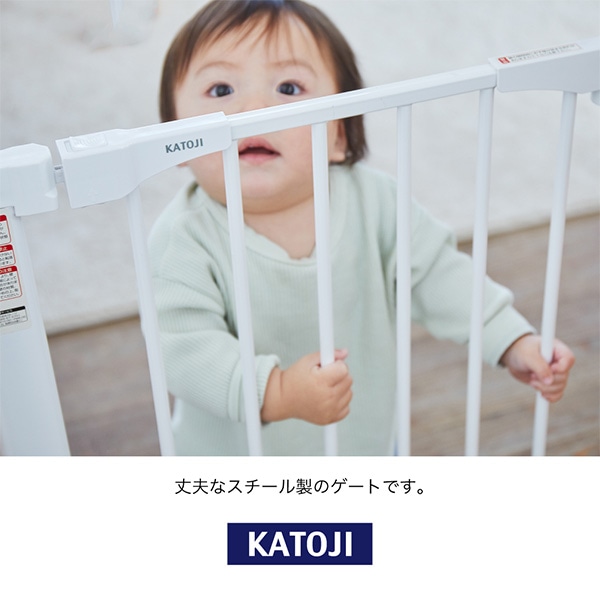KATOJI）ベビーセーフティオートゲート スリム S（ホワイト）
