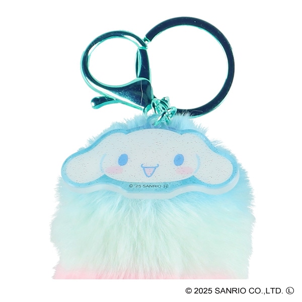 サンリオキャラクターズ しっぽ型ファーキーホルダー レインボー（シナモロール）